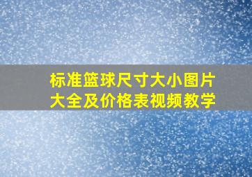 标准篮球尺寸大小图片大全及价格表视频教学