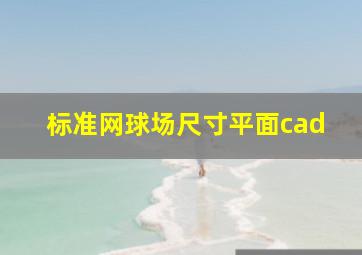 标准网球场尺寸平面cad