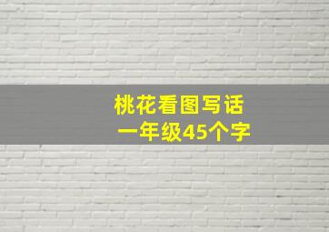 桃花看图写话一年级45个字