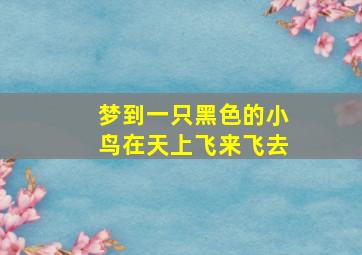 梦到一只黑色的小鸟在天上飞来飞去