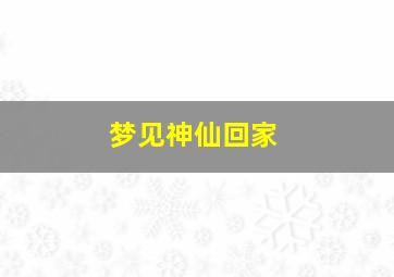 梦见神仙回家