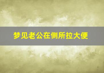 梦见老公在侧所拉大便