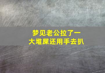 梦见老公拉了一大堆屎还用手去扒