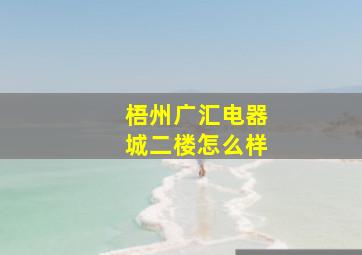 梧州广汇电器城二楼怎么样