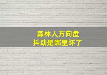 森林人方向盘抖动是哪里坏了