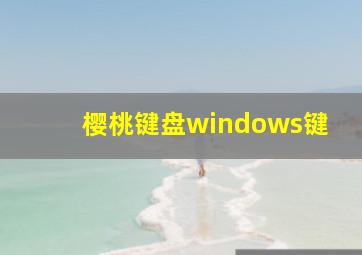 樱桃键盘windows键