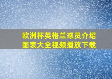 欧洲杯英格兰球员介绍图表大全视频播放下载