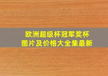 欧洲超级杯冠军奖杯图片及价格大全集最新