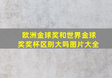 欧洲金球奖和世界金球奖奖杯区别大吗图片大全