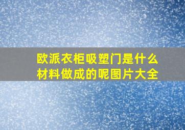 欧派衣柜吸塑门是什么材料做成的呢图片大全