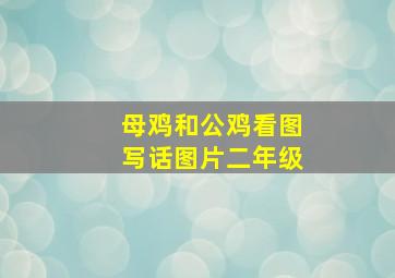 母鸡和公鸡看图写话图片二年级