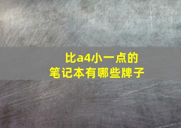 比a4小一点的笔记本有哪些牌子