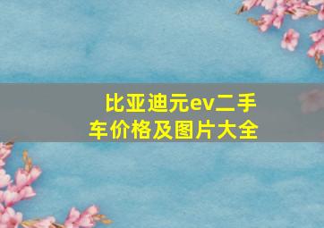 比亚迪元ev二手车价格及图片大全