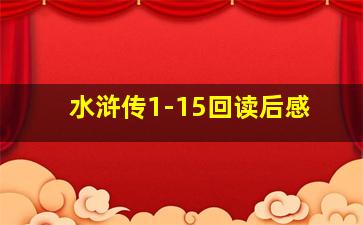 水浒传1-15回读后感