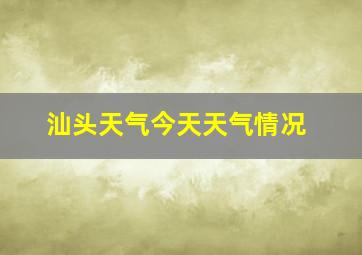 汕头天气今天天气情况