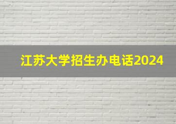 江苏大学招生办电话2024