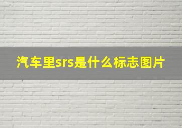 汽车里srs是什么标志图片