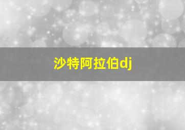 沙特阿拉伯dj