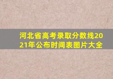 河北省高考录取分数线2021年公布时间表图片大全