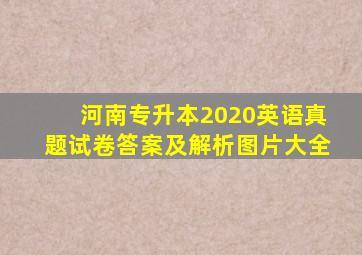 河南专升本2020英语真题试卷答案及解析图片大全