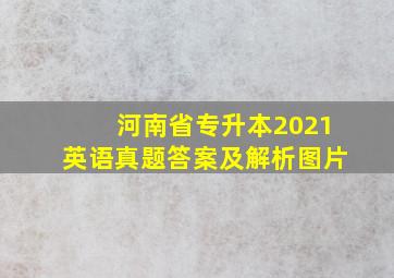 河南省专升本2021英语真题答案及解析图片