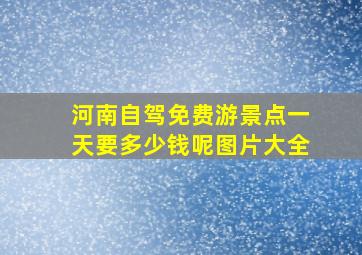 河南自驾免费游景点一天要多少钱呢图片大全