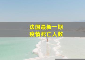 法国最新一期疫情死亡人数