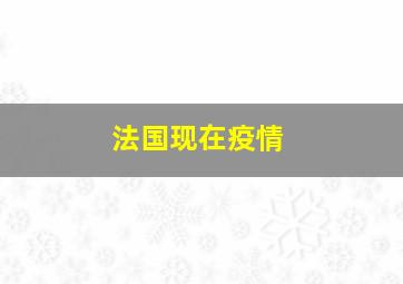 法国现在疫情