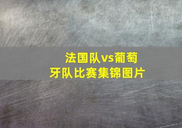 法国队vs葡萄牙队比赛集锦图片