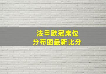 法甲欧冠席位分布图最新比分