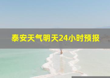 泰安天气明天24小时预报