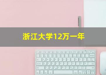 浙江大学12万一年