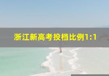 浙江新高考投档比例1:1