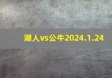 湖人vs公牛2024.1.24