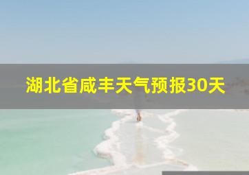 湖北省咸丰天气预报30天