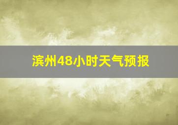 滨州48小时天气预报