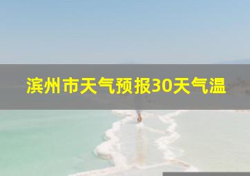 滨州市天气预报30天气温