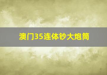 澳门35连体钞大炮筒