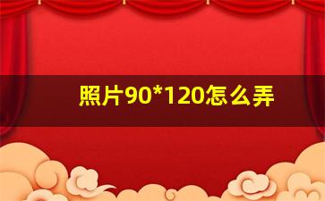 照片90*120怎么弄