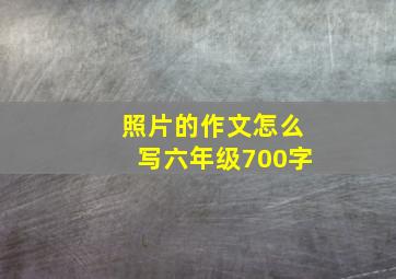 照片的作文怎么写六年级700字