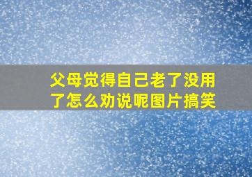 父母觉得自己老了没用了怎么劝说呢图片搞笑