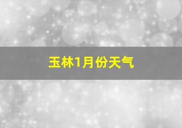 玉林1月份天气