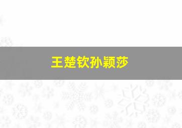 王楚钦孙颖莎