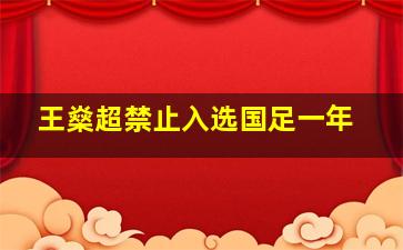 王燊超禁止入选国足一年