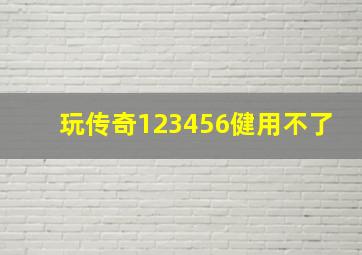 玩传奇123456健用不了