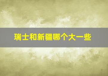 瑞士和新疆哪个大一些