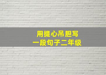 用提心吊胆写一段句子二年级