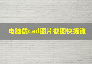 电脑截cad图片截图快捷键