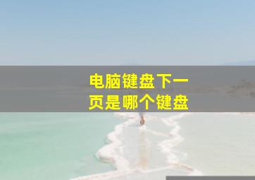 电脑键盘下一页是哪个键盘