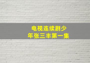 电视连续剧少年张三丰第一集